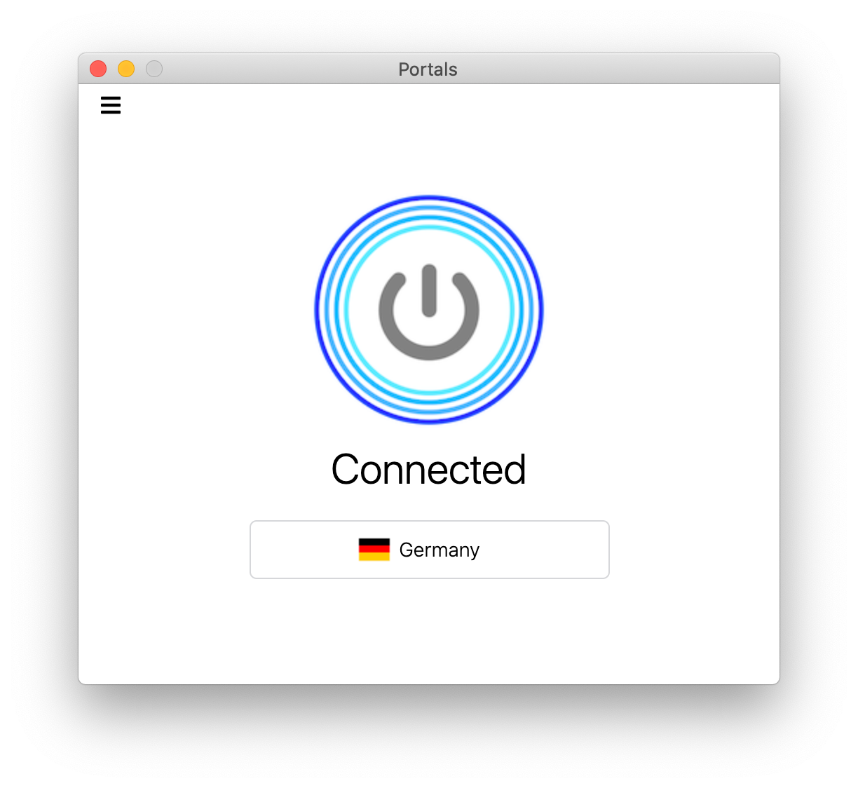 Portals VPN app - Connect