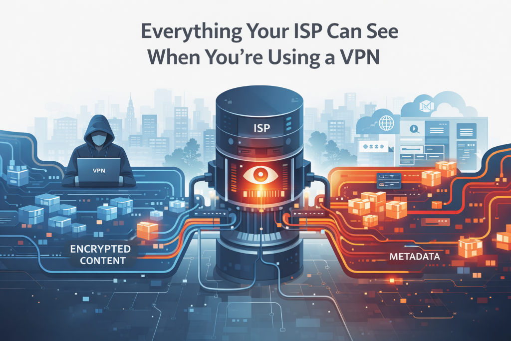 Everything Your ISP Can See When You're Using a VPN